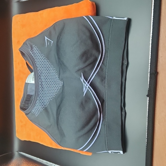 Gymshark Bralette Darker Grey to Black with Purple Highlights Size X Sm. - Picture 5 of 6